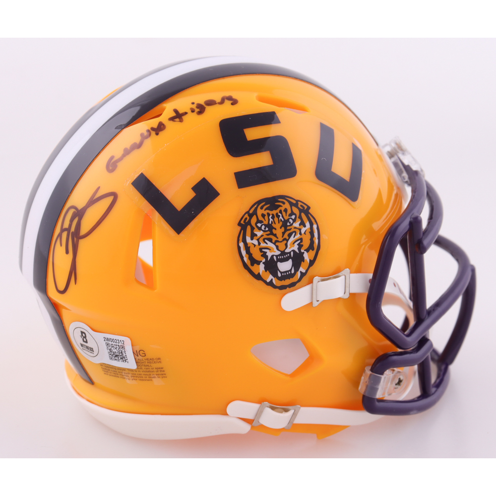 Odell Beckham Jr. Signed LSU Tigers Speed Mini Helmet Inscribed "Geaux