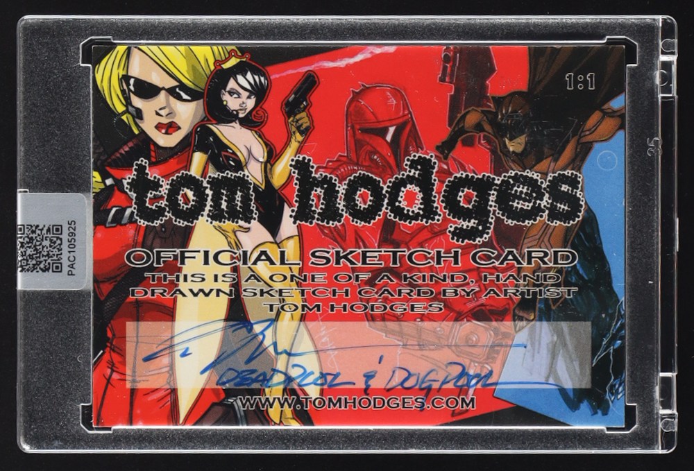 【最高峰1/1】Topps ダースベイダー スケッチTom Hodges Deadpool & Dogpool | Marvel | Original Art Sketch Card by Tom