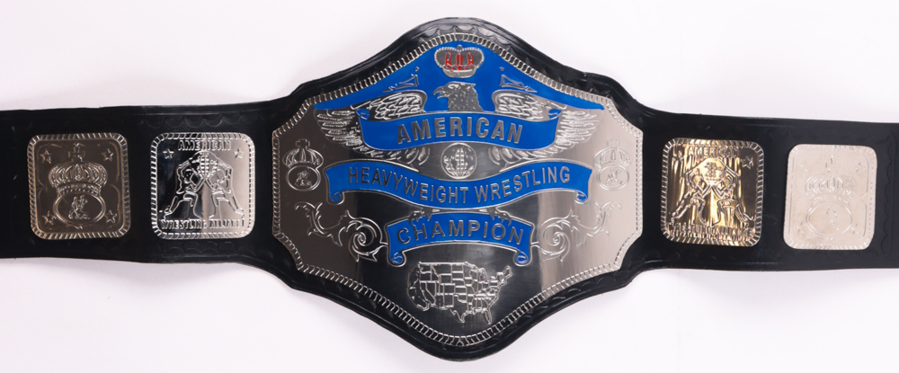 Kevin Von Erich Signed American Heavyweight Champion Wrestling Belt Inscribed "5x Champ" & "The Iron Claw" (Beckett) at PristineAuction.com Kevin Von Erich Signed American Heavyweight Champion Wrestling Belt Inscribed "5x Champ" & "The Iron Claw" (Beckett) at PristineAuction.com