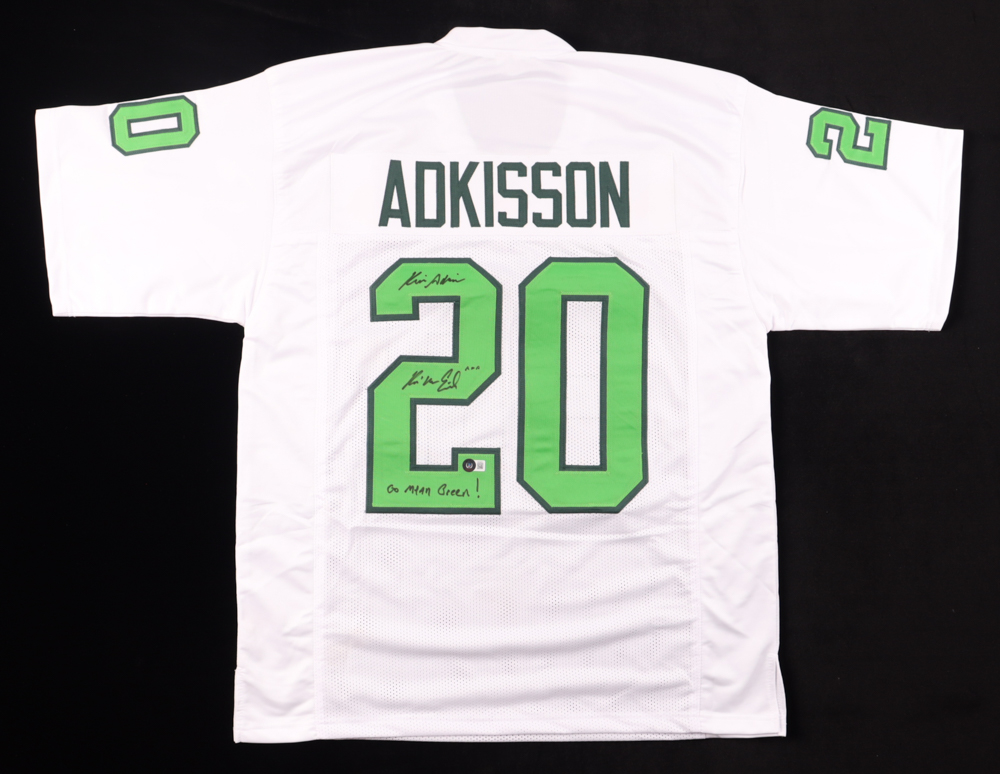 Kevin Adkisson (Kevin Von Erich) Signed Jersey Inscribed "Go Mean Green!" (Beckett) at PristineAuction.com Kevin Adkisson (Kevin Von Erich) Signed Jersey Inscribed "Go Mean Green!" (Beckett) at PristineAuction.com