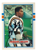 Herschel Walker Signed 1989 Topps Traded #120T (Beckett) at PristineAuction.com