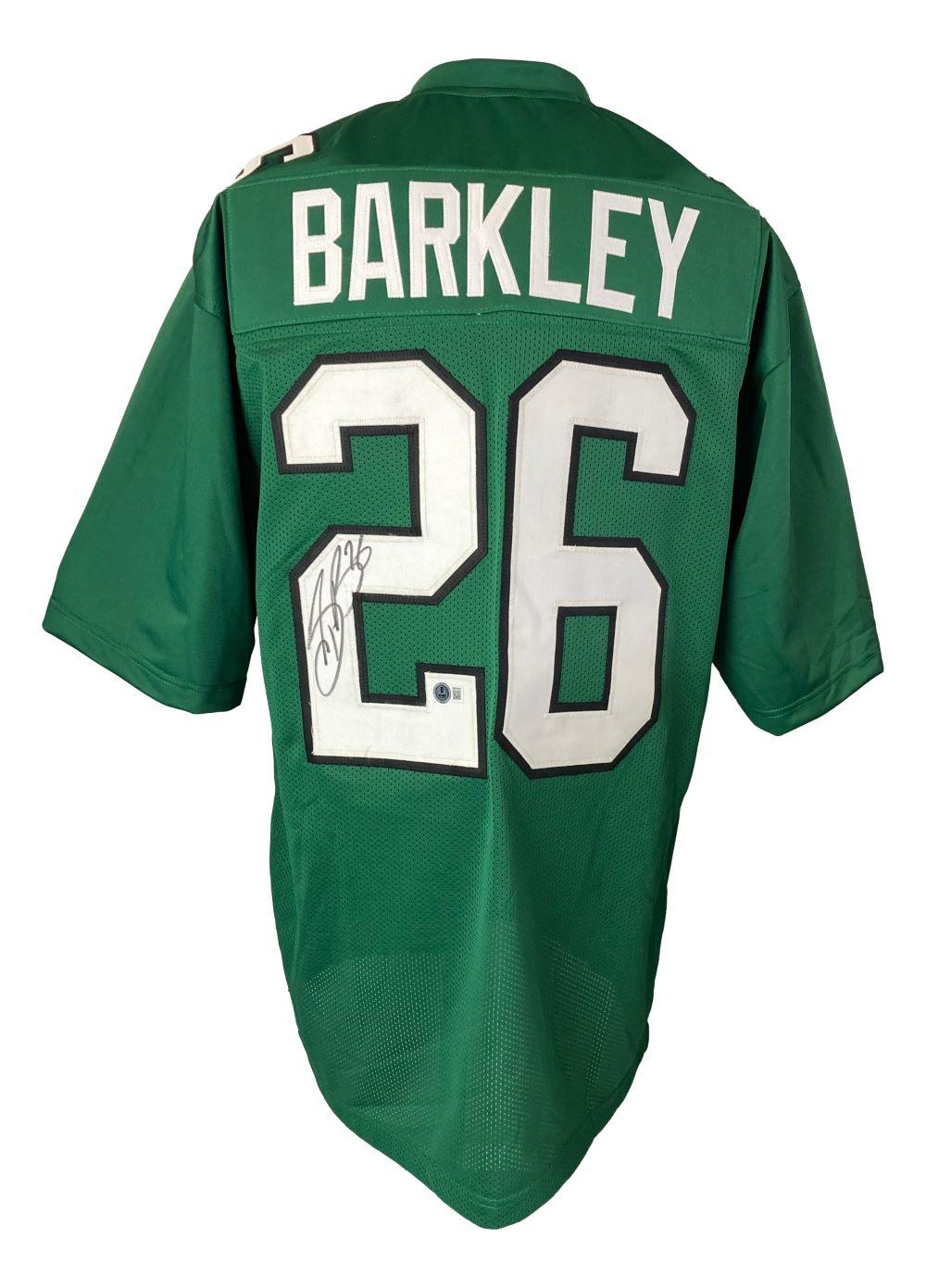 Saquon Barkley Signed Jersey (Beckett) at PristineAuction.com Saquon Barkley Signed Jersey (Beckett) at PristineAuction.com