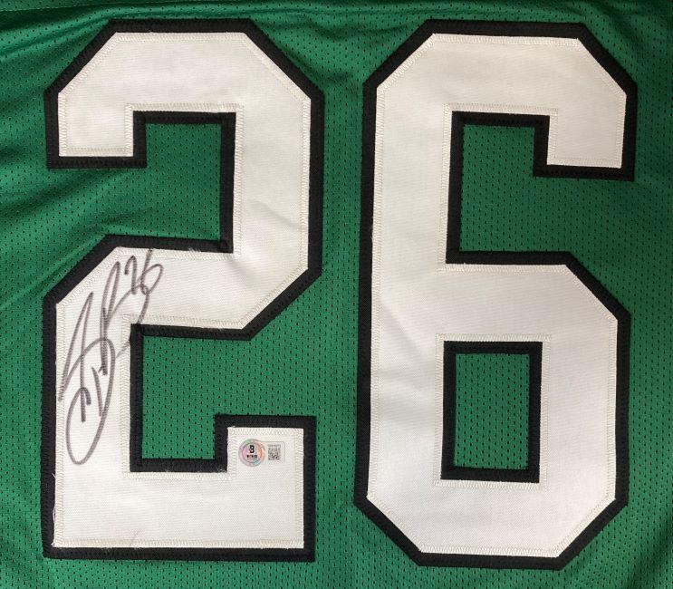 Saquon Barkley Signed Jersey (Beckett) at PristineAuction.com Saquon Barkley Signed Jersey (Beckett) at PristineAuction.com