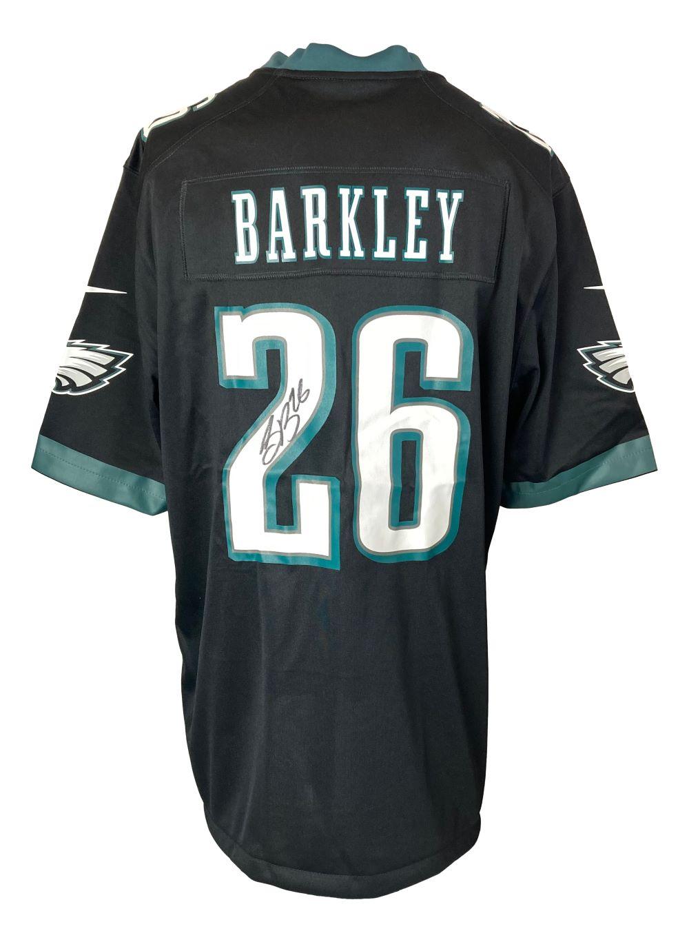Saquon Barkley Signed Eagles Nike Jersey (Beckett) at PristineAuction.com Saquon Barkley Signed Eagles Nike Jersey (Beckett) at PristineAuction.com