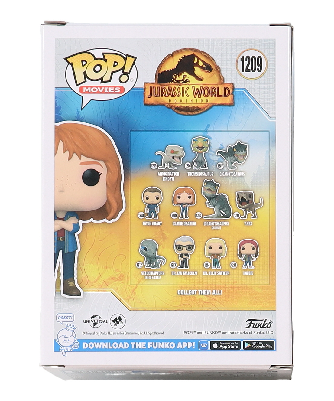 Bryce Dallas Howard Signed "Jurassic World: Dominion" #1209 Claire Dearing Funko Pop! Vinyl Figure Inscribed "Claire" (Beckett & OC Celebrity Marketing) at PristineAuction.com Bryce Dallas Howard Signed "Jurassic World: Dominion" #1209 Claire Dearing Funko Pop! Vinyl Figure Inscribed "Claire" (Beckett & OC Celebrity Marketing) at PristineAuction.com