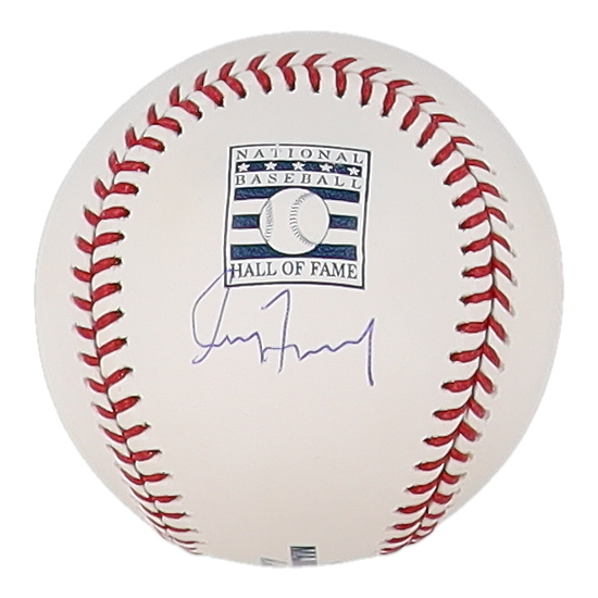 Greg Maddux Signed Hall of Fame Logo OML Baseball (JSA) at PristineAuction.com Greg Maddux Signed Hall of Fame Logo OML Baseball (JSA) at PristineAuction.com