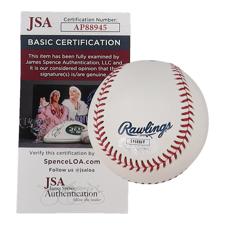 Greg Maddux Signed Hall of Fame Logo OML Baseball (JSA) at PristineAuction.com Greg Maddux Signed Hall of Fame Logo OML Baseball (JSA) at PristineAuction.com