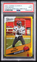 Tom Brady 2021 Classics Premium Edition Timeless Tributes Gold #22 #02/60 (PSA 9) at PristineAuction.com