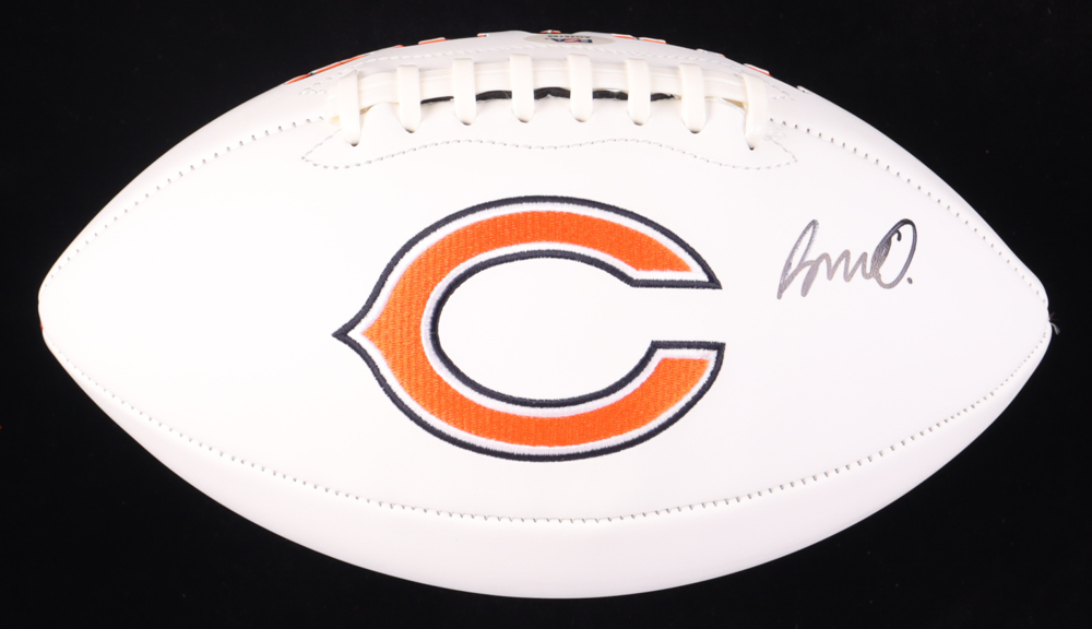 Rome Odunze Signed Bears Logo Football (PSA) at PristineAuction.com Rome Odunze Signed Bears Logo Football (PSA) at PristineAuction.com