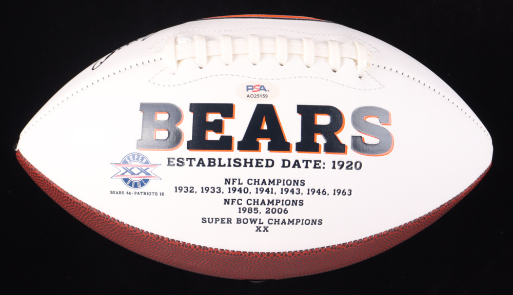 Rome Odunze Signed Bears Logo Football (PSA) at PristineAuction.com Rome Odunze Signed Bears Logo Football (PSA) at PristineAuction.com