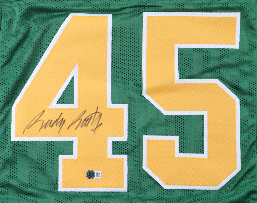 Rudy Ruettiger Signed Career Highlight Stat Jersey (Beckett) at PristineAuction.com Rudy Ruettiger Signed Career Highlight Stat Jersey (Beckett) at PristineAuction.com