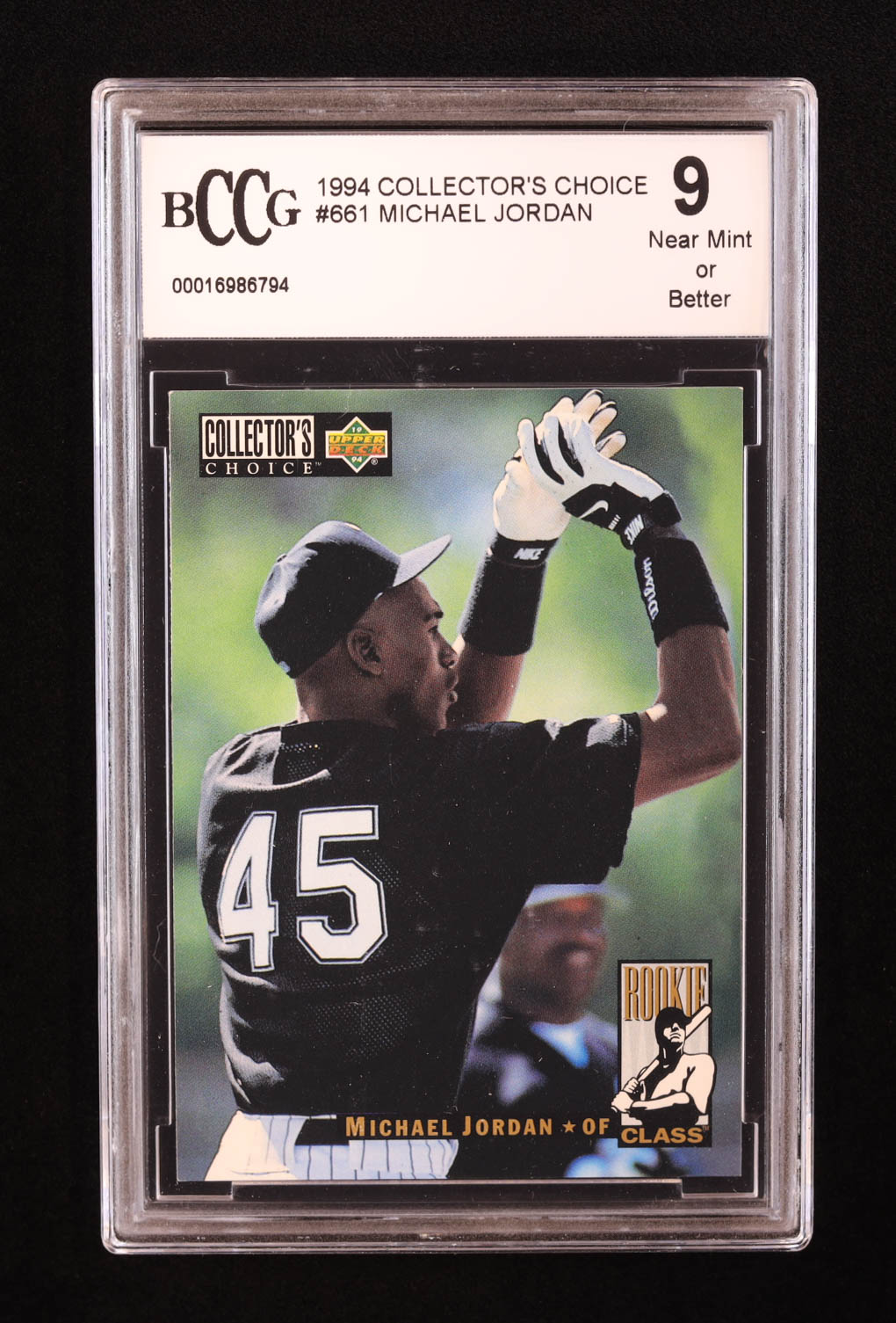 Michael Jordan 1994 Collector's Choice #661 RC (BCCG 9) at PristineAuction.com Michael Jordan 1994 Collector's Choice #661 RC (BCCG 9) at PristineAuction.com