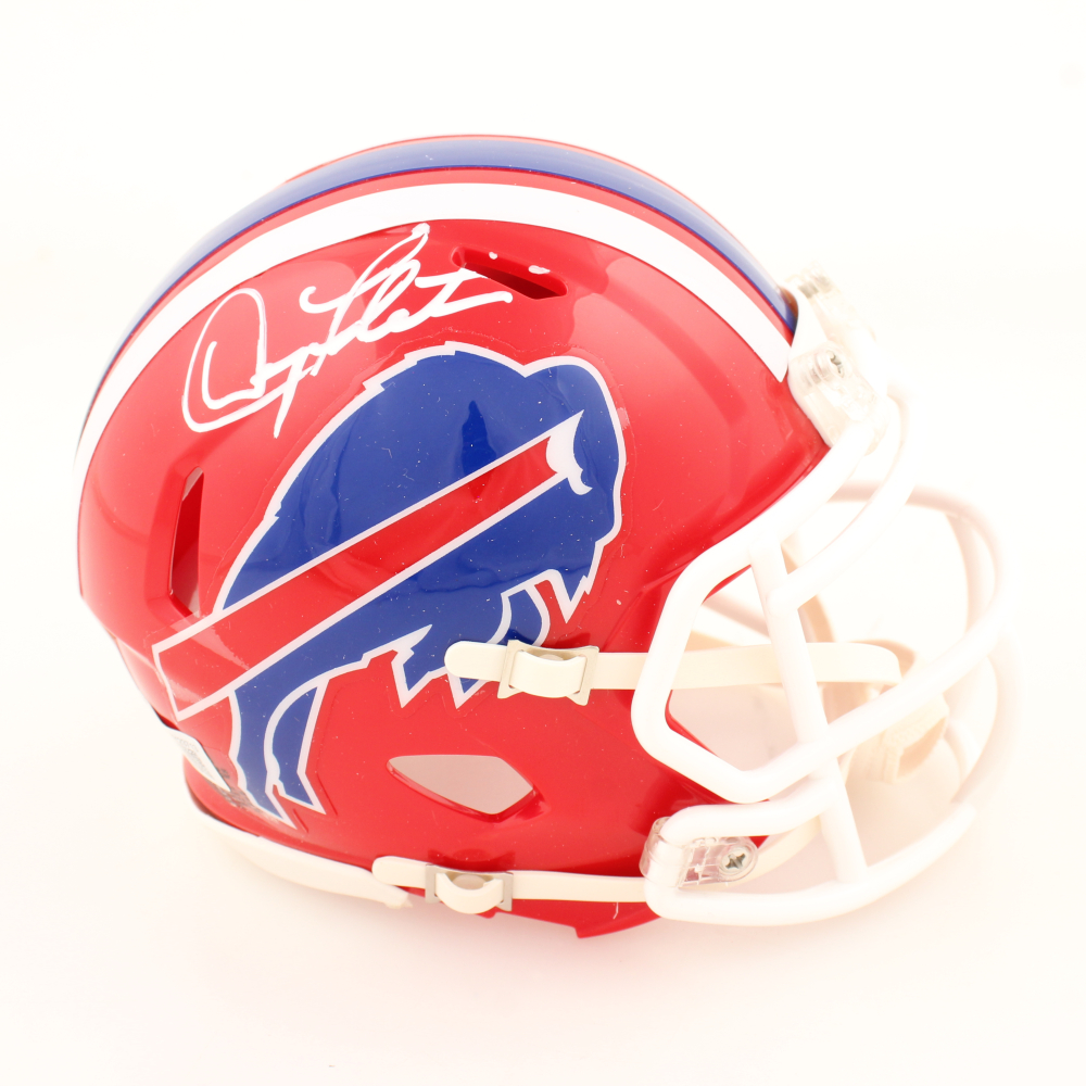 Doug Flutie Signed Bills Speed Mini Helmet (Beckett) at PristineAuction.com