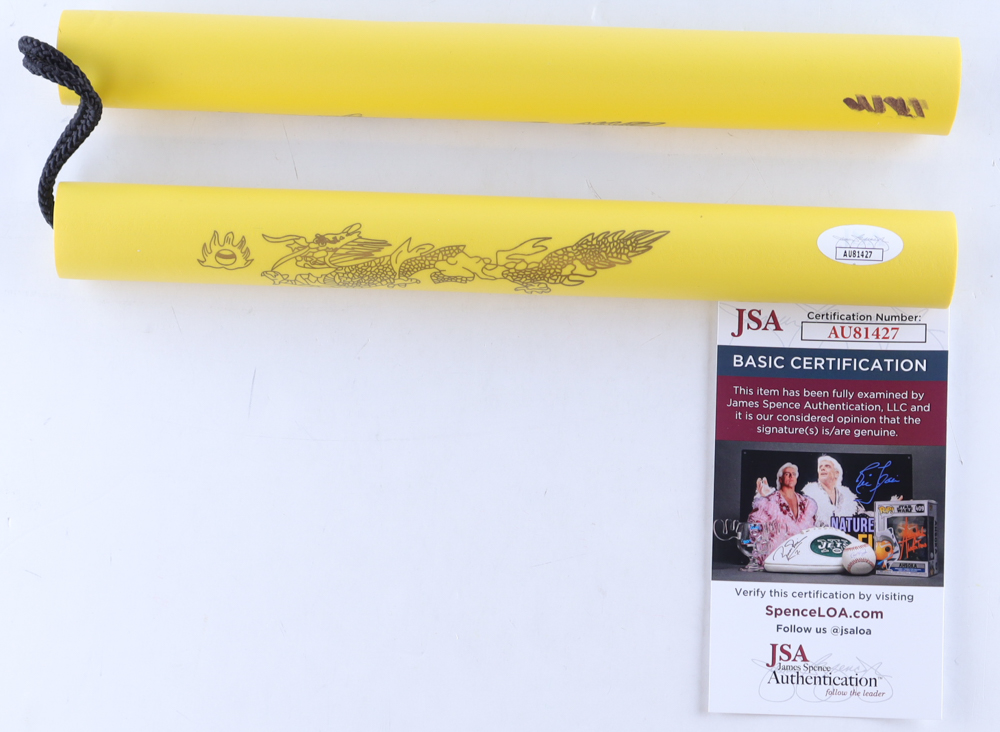 Nick Diaz Signed Foam Rubber Training Nunchucks (JSA) at PristineAuction.com Nick Diaz Signed Foam Rubber Training Nunchucks (JSA) at PristineAuction.com