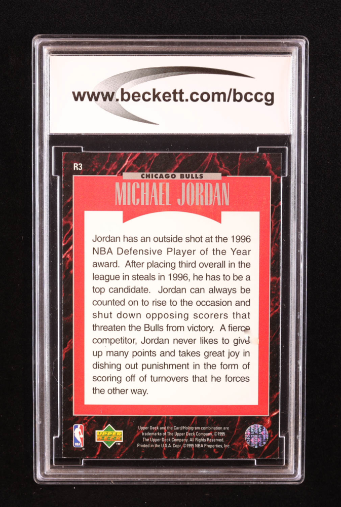 1996 upper deck michael jordan predictor