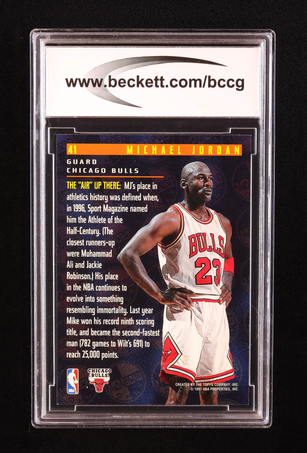 Michael Jordan 1996-97 Stadium Club Members Only 55 #41 (BCCG 10) at PristineAuction.com Michael Jordan 1996-97 Stadium Club Members Only 55 #41 (BCCG 10) at PristineAuction.com