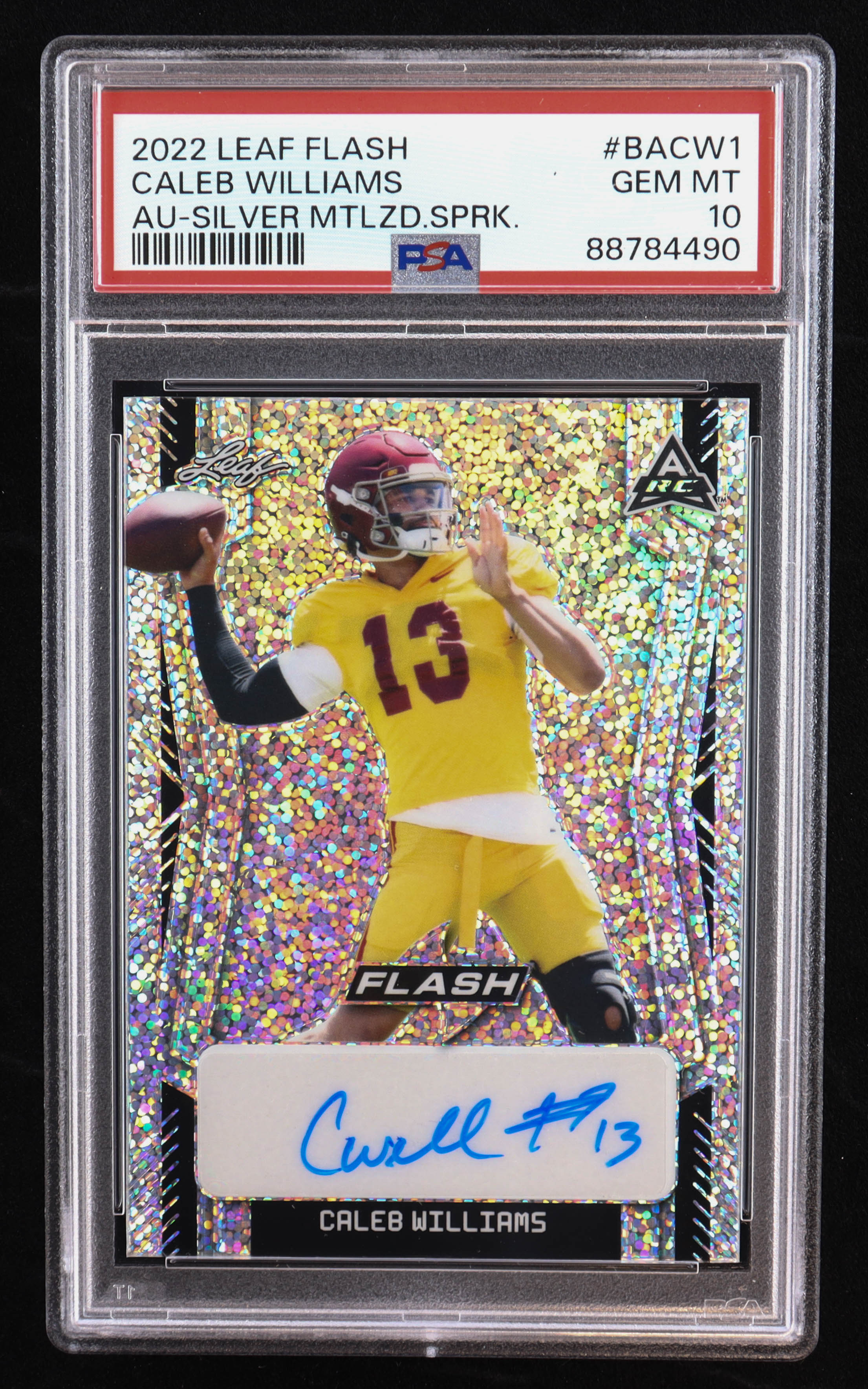 Caleb Williams 2022 Leaf Flash Autographs #BACW1 RC #26/40 (PSA 10) at PristineAuction.com Caleb Williams 2022 Leaf Flash Autographs #BACW1 RC #26/40 (PSA 10) at PristineAuction.com