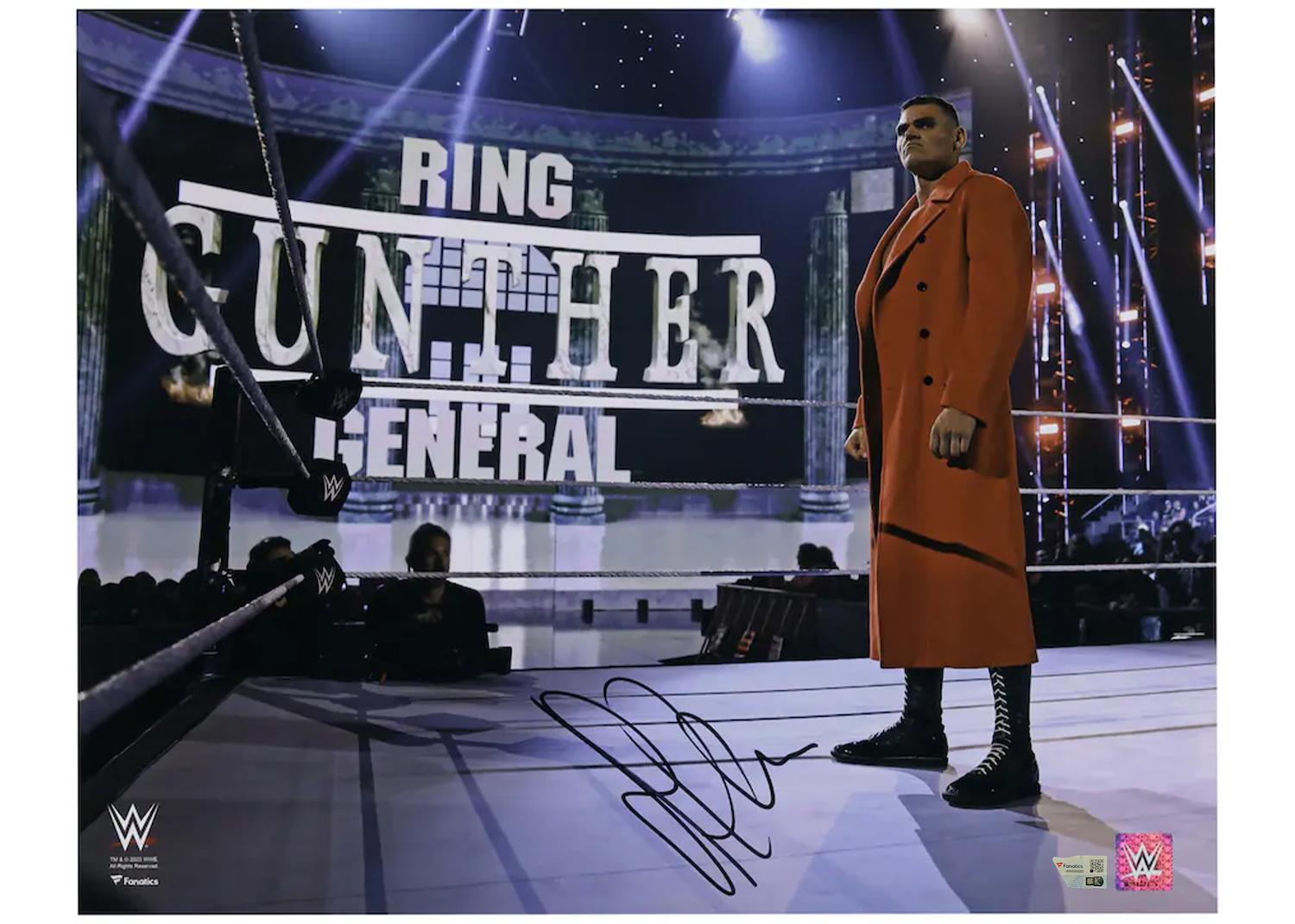 Gunther Signed WWE 16x20 Photo (Fanatics) at PristineAuction.com Gunther Signed WWE 16x20 Photo (Fanatics) at PristineAuction.com