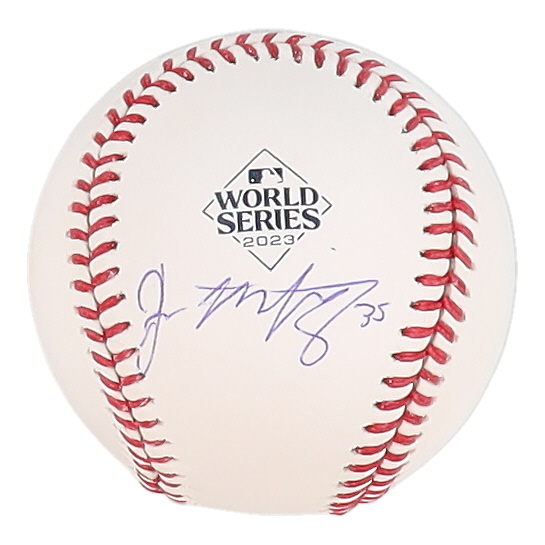 Joe Mantiply Signed 2023 World Series Logo Baseball (JSA) at PristineAuction.com Joe Mantiply Signed 2023 World Series Logo Baseball (JSA) at PristineAuction.com