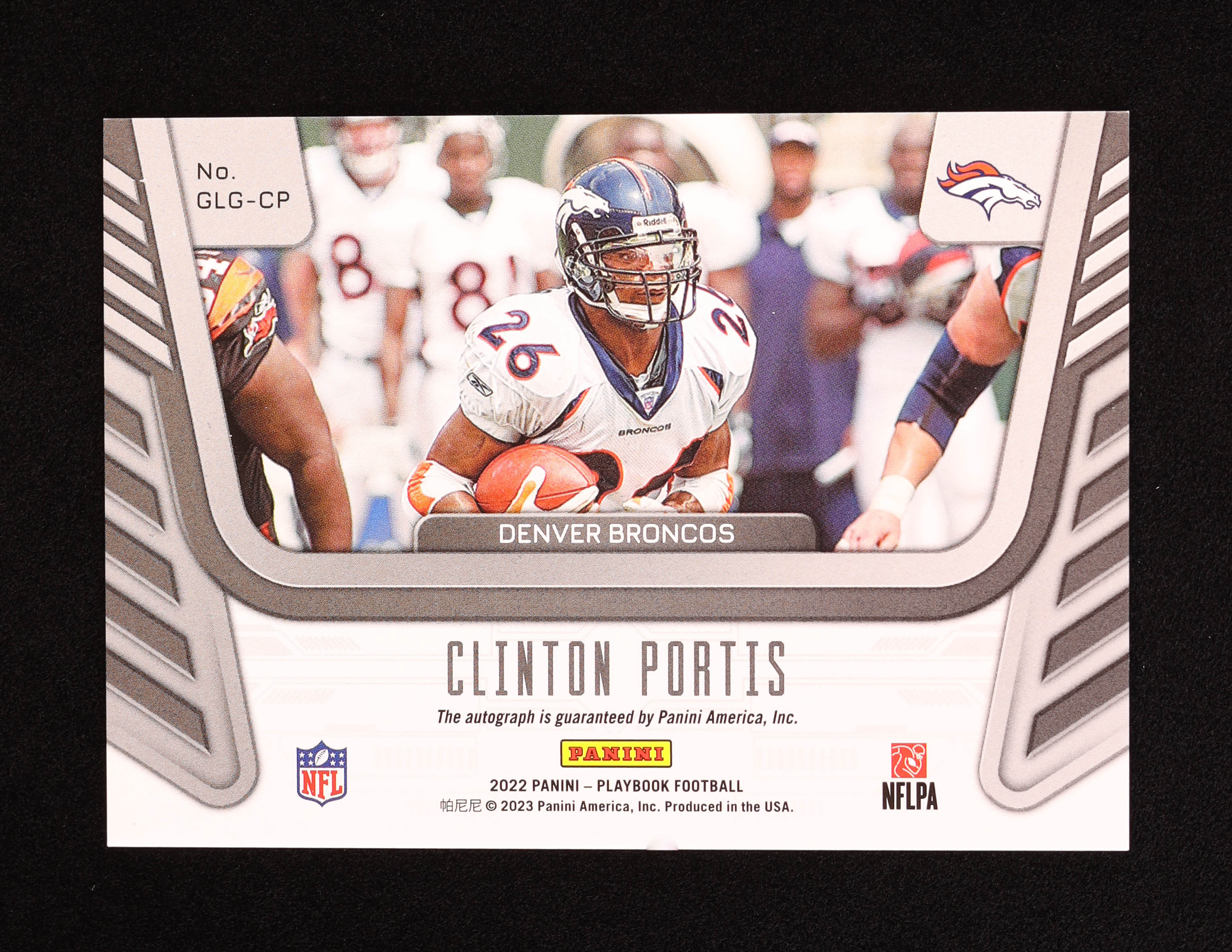 Clinton Portis 2022 Panini Playbook Goal Line Graphs Blue #GLGCP #74/99 at PristineAuction.com Clinton Portis 2022 Panini Playbook Goal Line Graphs Blue #GLGCP #74/99 at PristineAuction.com