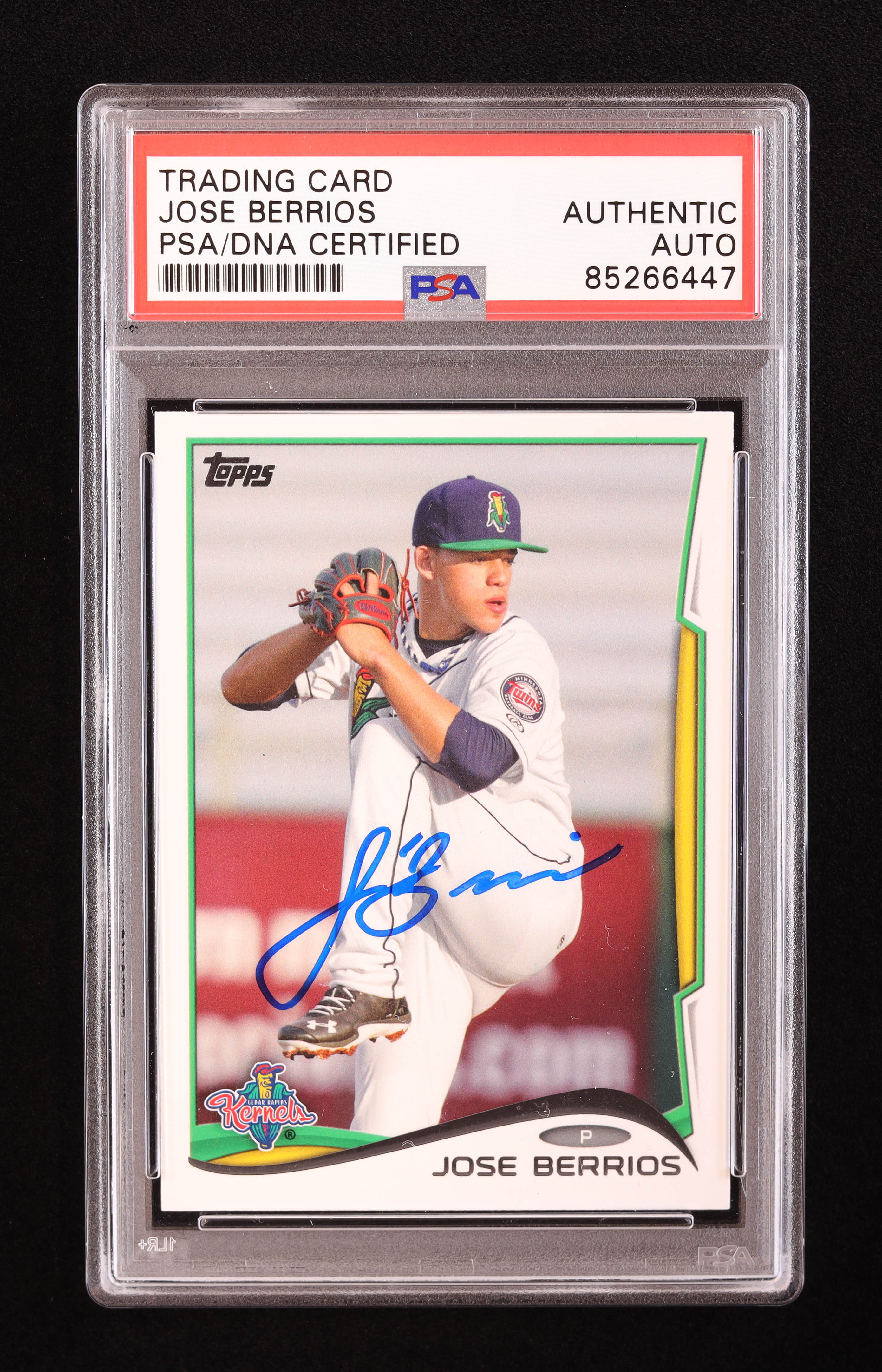 Jose Berrios Signed 2014 Topps Pro Debut #92 RC (PSA) at PristineAuction.com Jose Berrios Signed 2014 Topps Pro Debut #92 RC (PSA) at PristineAuction.com