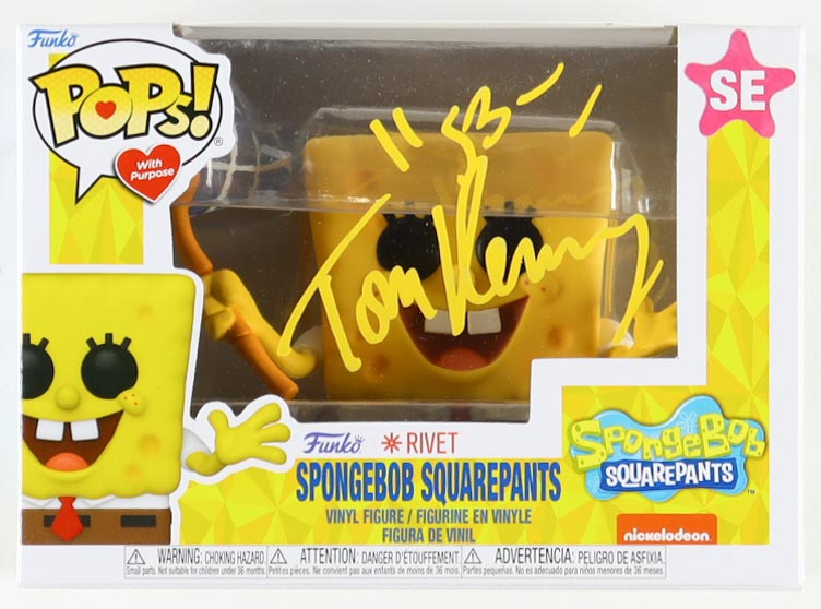 Tom Kenny Signed "Spongebob Squarepants" SE Funko Pop! Inscribed "SB" (PA) at PristineAuction.com Tom Kenny Signed "Spongebob Squarepants" SE Funko Pop! Inscribed "SB" (PA) at PristineAuction.com