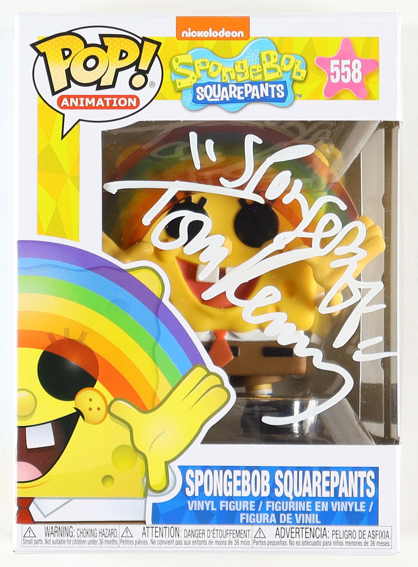 Tom Kenny Signed "Spongebob Squarepants" #558 Funko Pop! Inscribed "Spongebob" (PA) at PristineAuction.com Tom Kenny Signed "Spongebob Squarepants" #558 Funko Pop! Inscribed "Spongebob" (PA) at PristineAuction.com