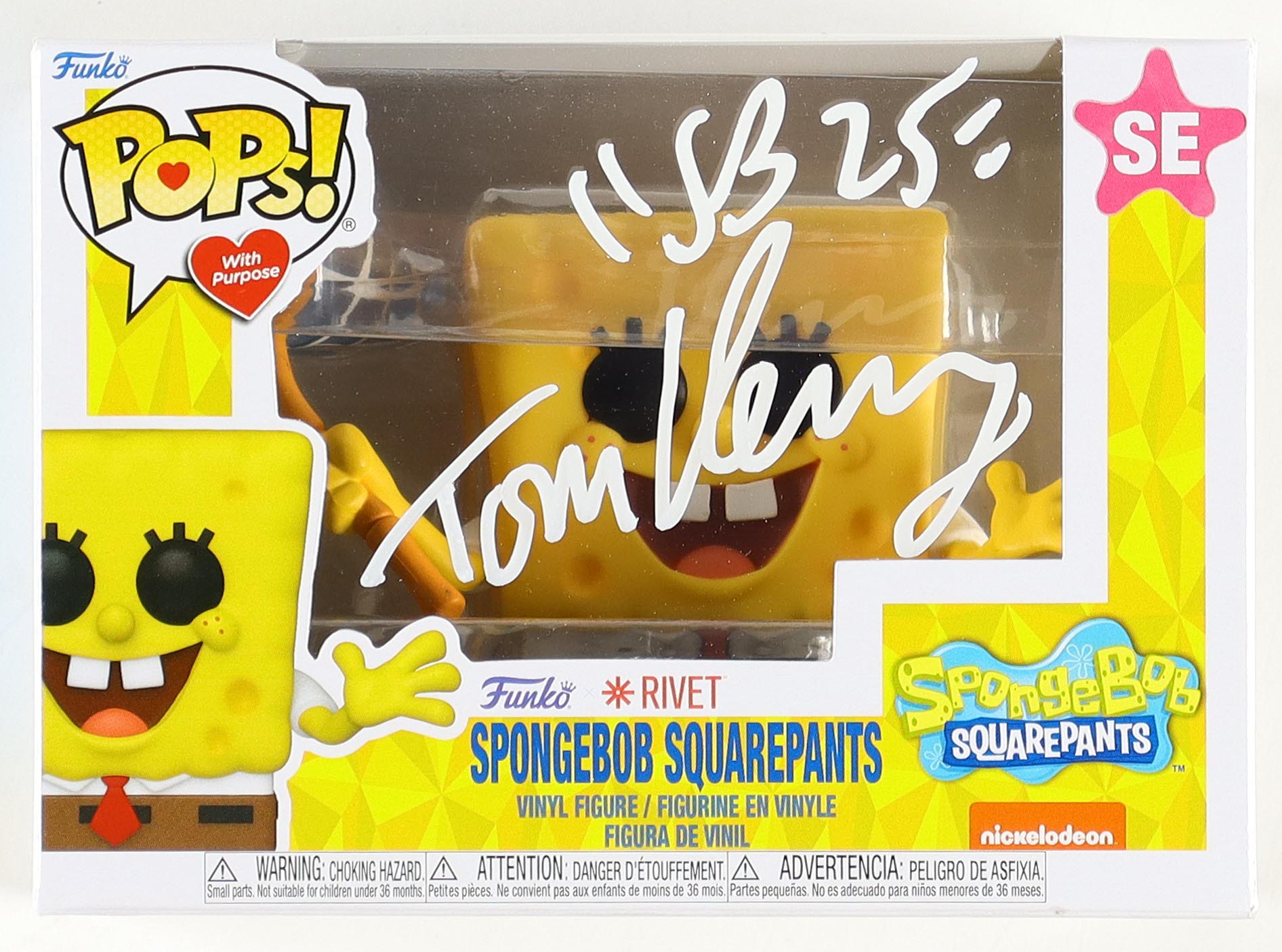 Tom Kenny Signed "Spongebob Squarepants" SE Funko Pop! Inscribed "SB 25" (PA) at PristineAuction.com Tom Kenny Signed "Spongebob Squarepants" SE Funko Pop! Inscribed "SB 25" (PA) at PristineAuction.com