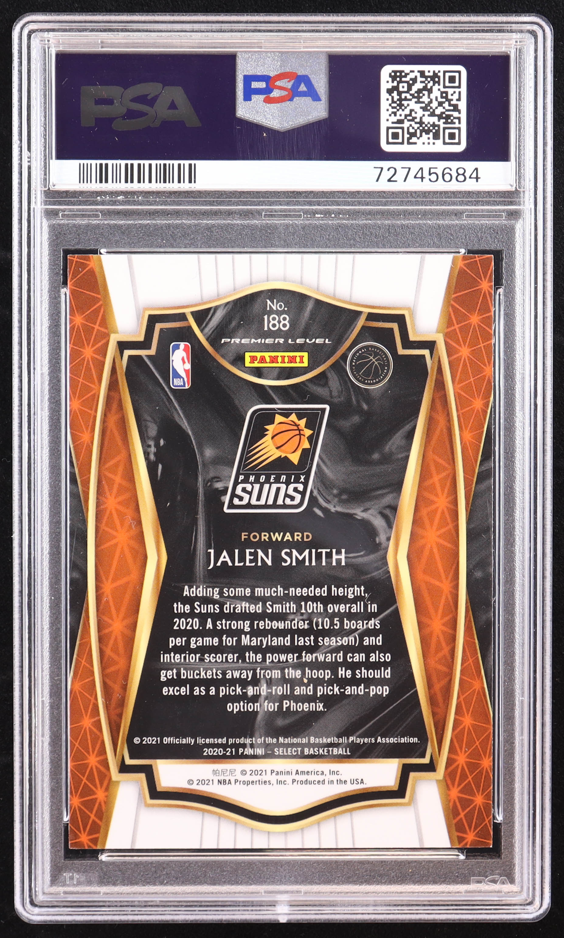 Jalen Smith 2020-21 Select Blue Retail #188 RC (PSA 10) at PristineAuction.com Jalen Smith 2020-21 Select Blue Retail #188 RC (PSA 10) at PristineAuction.com