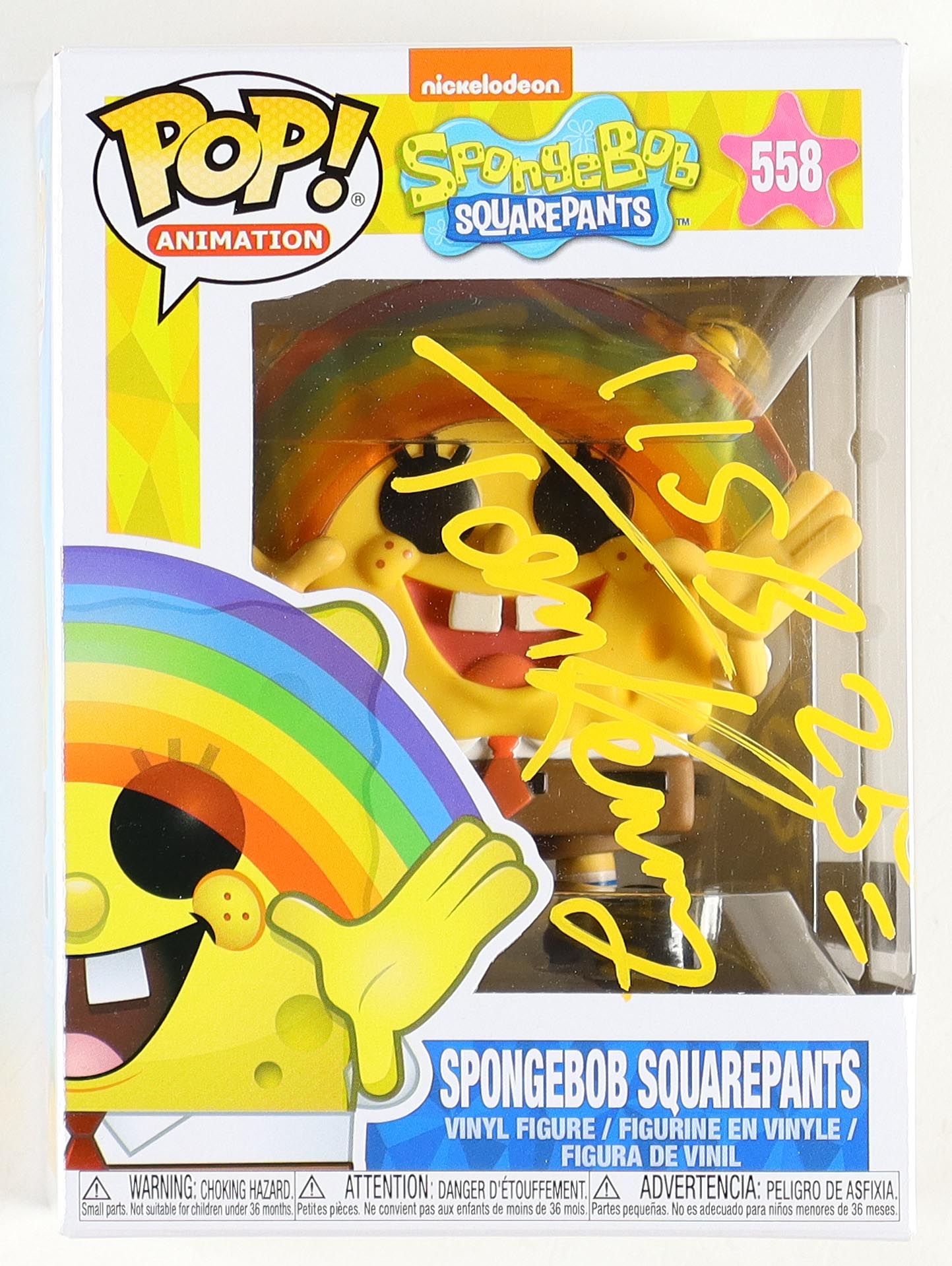 Tom Kenny Signed "Spongebob Squarepants" #558 Funko Pop! Inscribed "SB 25" (PA) at PristineAuction.com Tom Kenny Signed "Spongebob Squarepants" #558 Funko Pop! Inscribed "SB 25" (PA) at PristineAuction.com