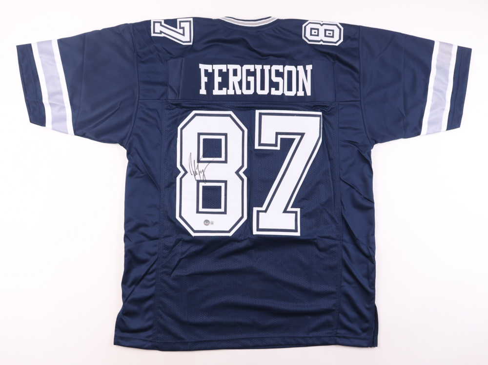 Jake Ferguson Signed Jersey (Beckett) at PristineAuction.com Jake Ferguson Signed Jersey (Beckett) at PristineAuction.com