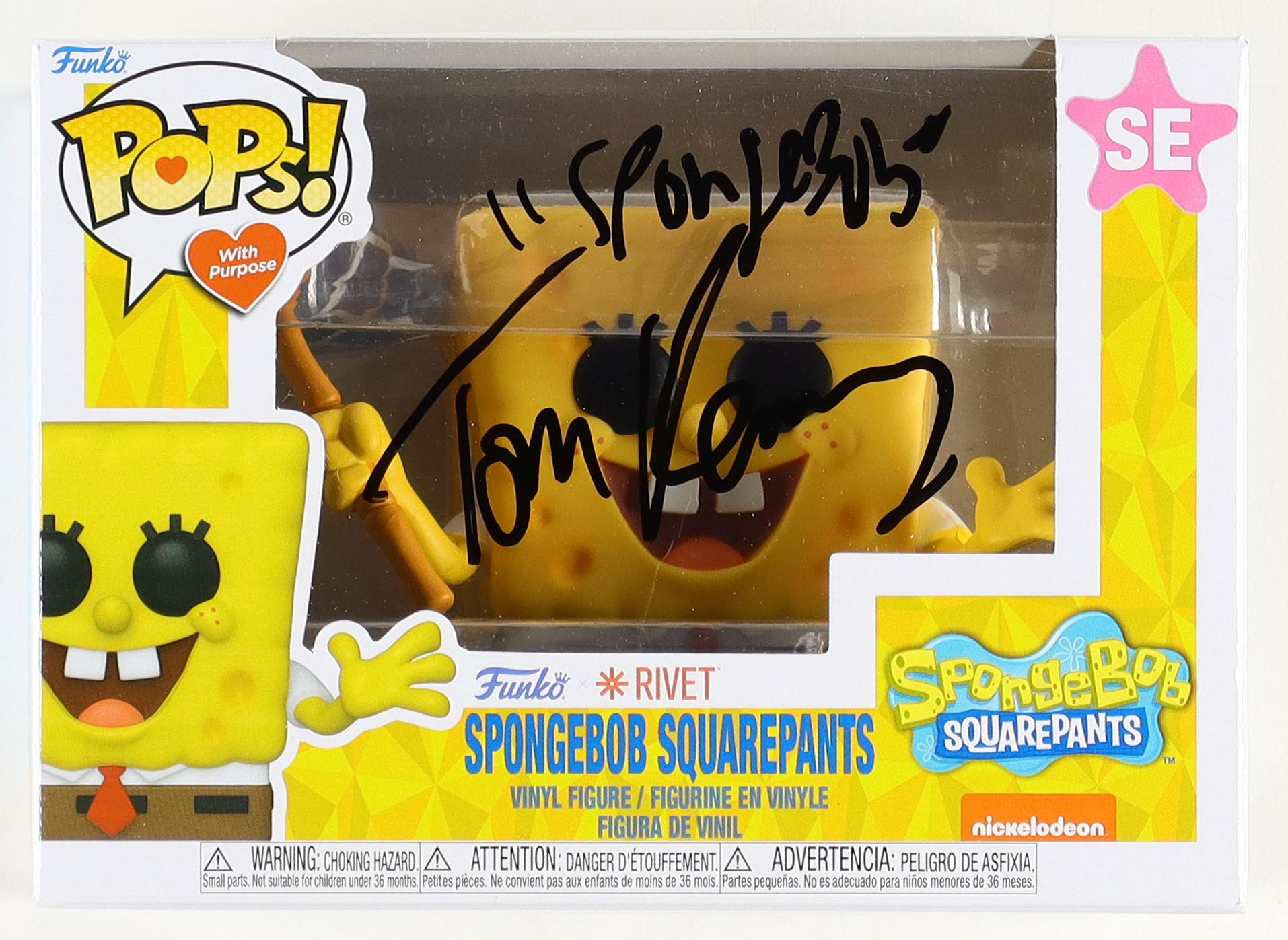 Tom Kenny Signed "Spongebob Squarepants" SE Funko Pop! Inscribed "Spongebob" (PA) at PristineAuction.com Tom Kenny Signed "Spongebob Squarepants" SE Funko Pop! Inscribed "Spongebob" (PA) at PristineAuction.com