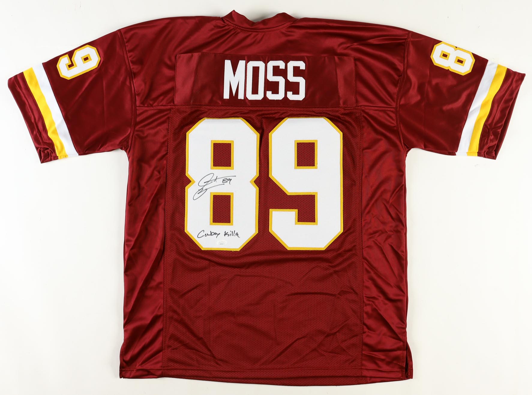 Santana Moss Signed Jersey Inscribed "Cowboy Killa" (JSA) at PristineAuction.com Santana Moss Signed Jersey Inscribed "Cowboy Killa" (JSA) at PristineAuction.com