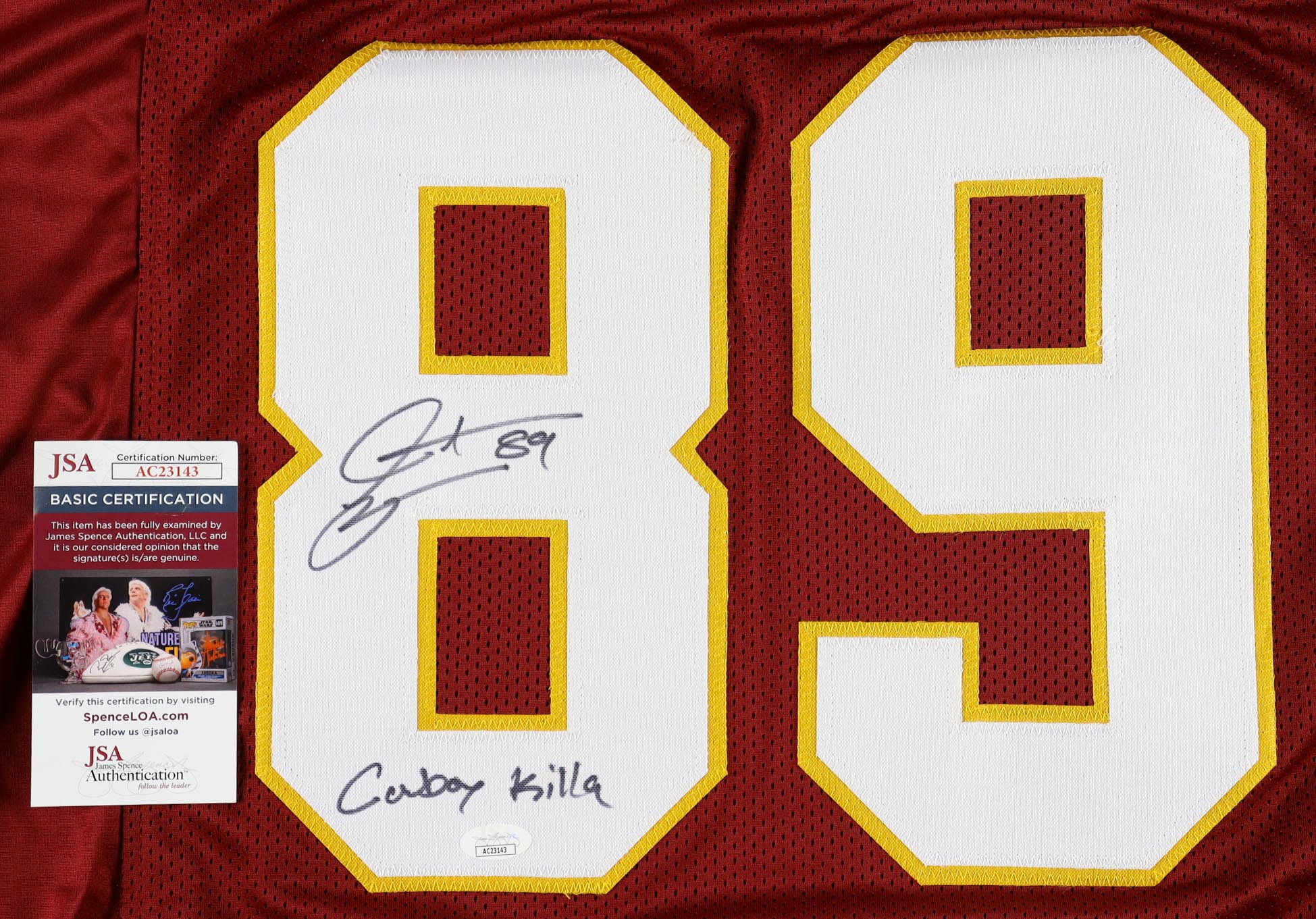 Santana Moss Signed Jersey Inscribed "Cowboy Killa" (JSA) at PristineAuction.com Santana Moss Signed Jersey Inscribed "Cowboy Killa" (JSA) at PristineAuction.com