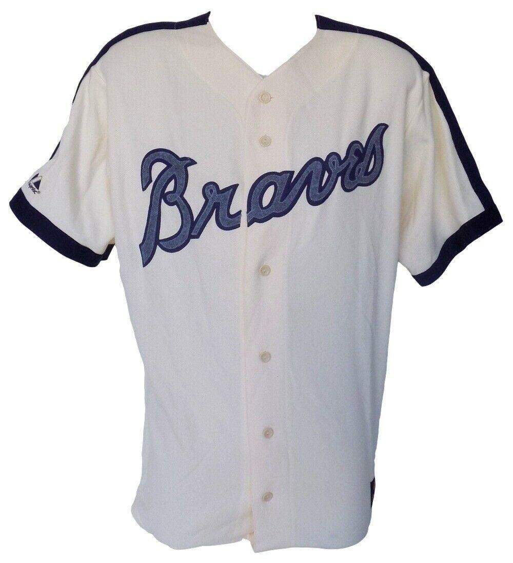 Braves Majestic Cooperstown Collection Jersey at PristineAuction.com Braves Majestic Cooperstown Collection Jersey at PristineAuction.com