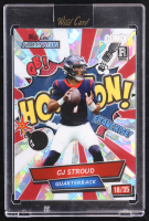 CJ Stroud 2023 Wild Card Alumination Comix Crystal Silver #ACCS #18/35 RC at PristineAuction.com