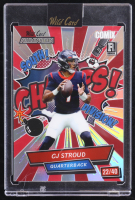 CJ Stroud 2023 Wild Card Alumination Comix Rainbow Silver #ACCS #22/40 RC at PristineAuction.com