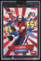 CJ Stroud 2023 Wild Card Alumination Comix Speckle Silver #ACCS #04/40 RC at PristineAuction.com