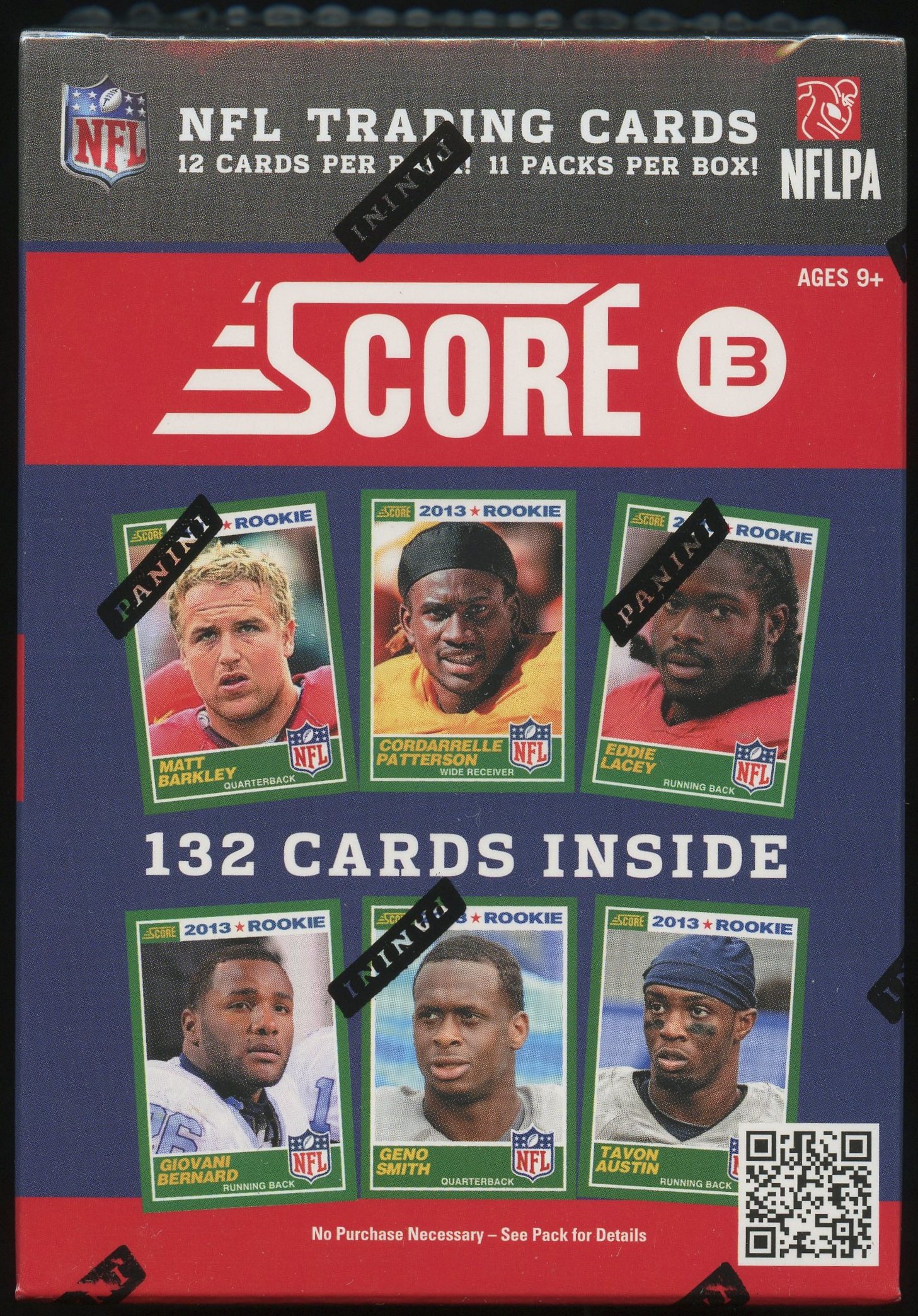 2013 Score Football Unopened Box of (11) Packs at PristineAuction.com 2013 Score Football Unopened Box of (11) Packs at PristineAuction.com