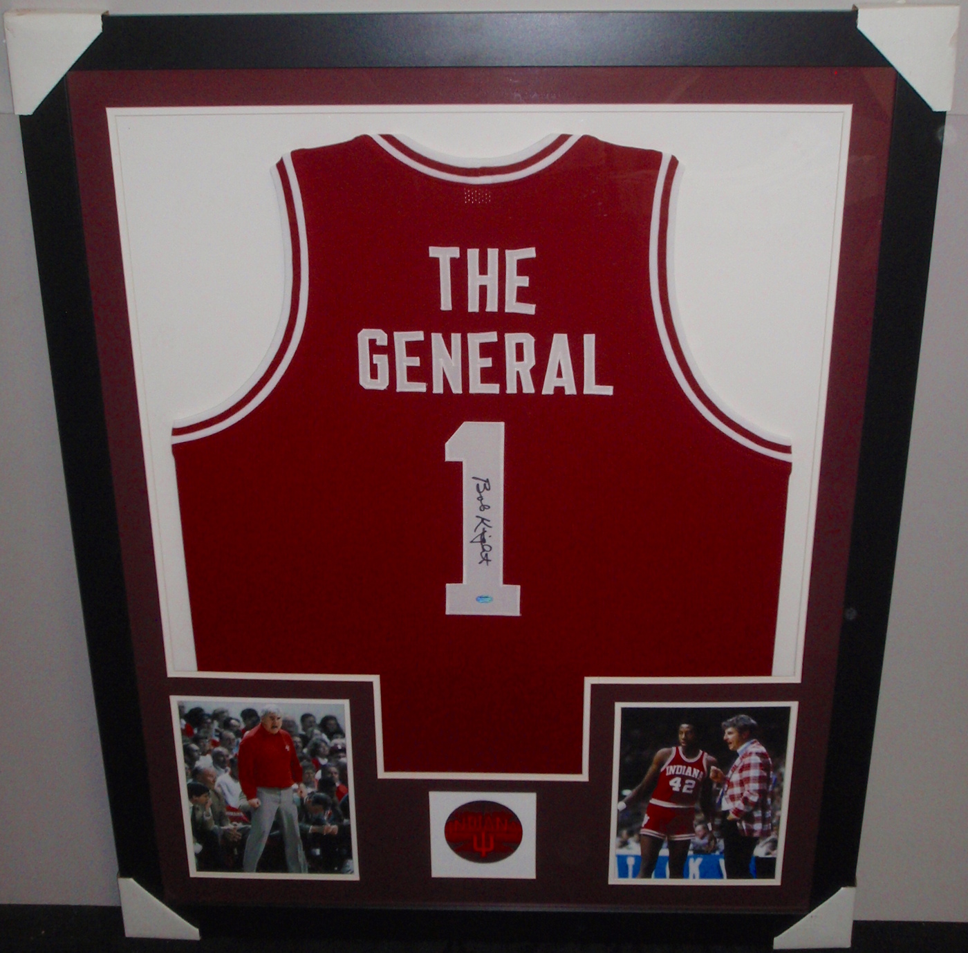 Bobby Knight Signed Indiana 35x43 Custom Framed Jersey (Schwartz COA) at PristineAuction.com Bobby Knight Signed Indiana 35x43 Custom Framed Jersey (Schwartz COA) at PristineAuction.com