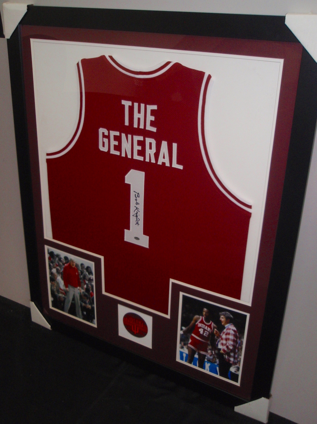 Bobby Knight Signed Indiana 35x43 Custom Framed Jersey (Schwartz COA) at PristineAuction.com Bobby Knight Signed Indiana 35x43 Custom Framed Jersey (Schwartz COA) at PristineAuction.com