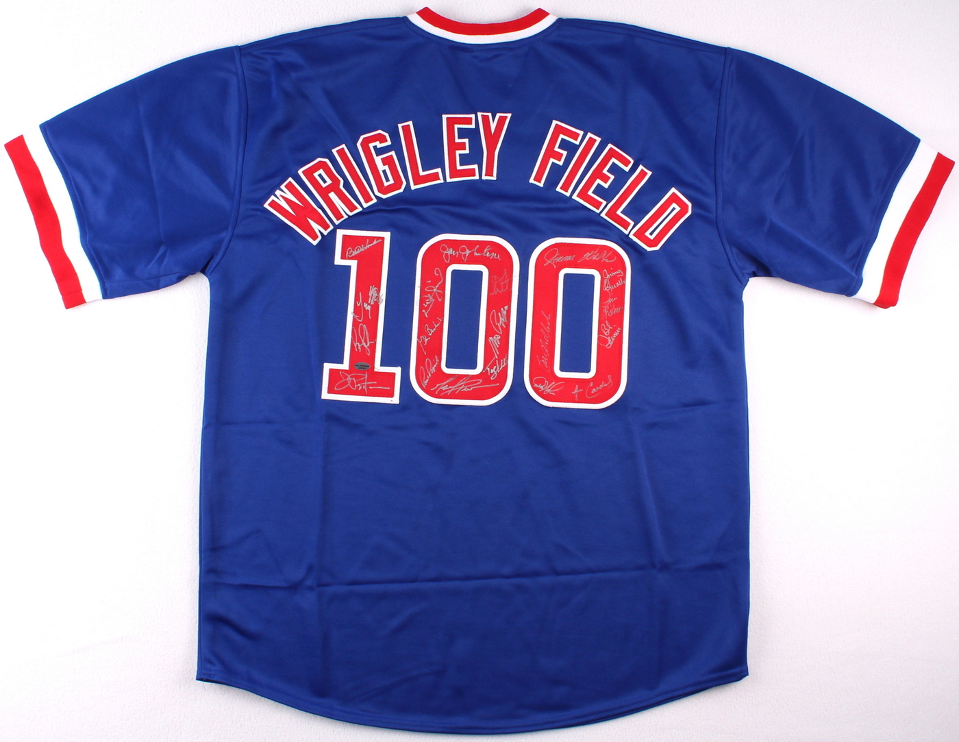 Cubs Wrigley Field 100 Year Anniversary Jersey Signed by (18) with Tim Stoddard, Joe Pepitone, Jerome Walton, Paul Popovich, Mark Prior, Jim Qualls, Glen Beckert (Leaf COA) at PristineAuction.com Cubs Wrigley Field 100 Year Anniversary Jersey Signed by (18) with Tim Stoddard, Joe Pepitone, Jerome Walton, Paul Popovich, Mark Prior, Jim Qualls, Glen Beckert (Leaf COA) at PristineAuction.com