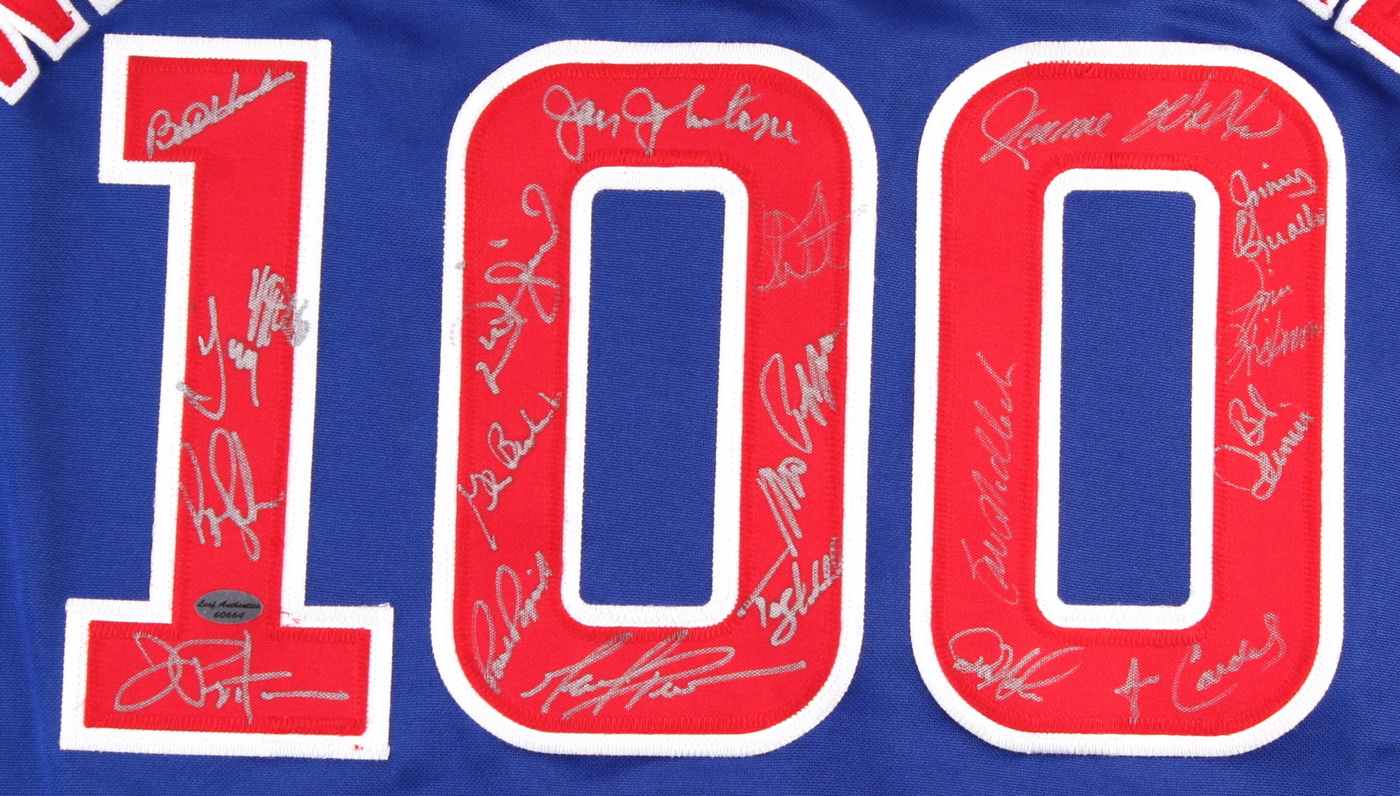 Cubs Wrigley Field 100 Year Anniversary Jersey Signed by (18) with Tim Stoddard, Joe Pepitone, Jerome Walton, Paul Popovich, Mark Prior, Jim Qualls, Glen Beckert (Leaf COA) at PristineAuction.com Cubs Wrigley Field 100 Year Anniversary Jersey Signed by (18) with Tim Stoddard, Joe Pepitone, Jerome Walton, Paul Popovich, Mark Prior, Jim Qualls, Glen Beckert (Leaf COA) at PristineAuction.com