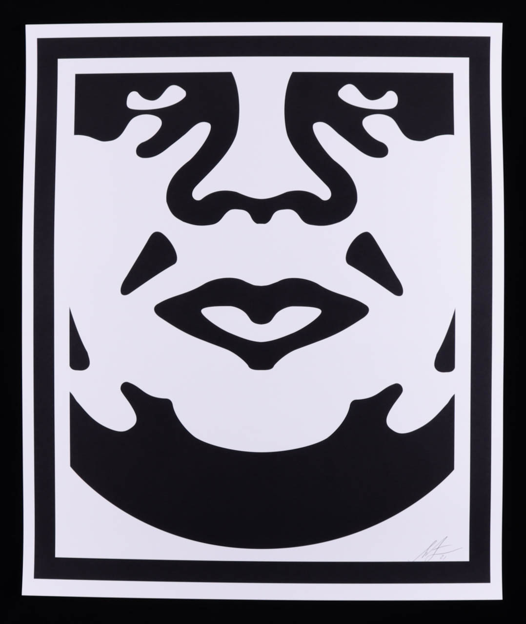 Shepard Fairey - "Obey" Andre the Giant - Signed 25x30 Lithograph (PA) at PristineAuction.com Shepard Fairey - "Obey" Andre the Giant - Signed 25x30 Lithograph (PA) at PristineAuction.com