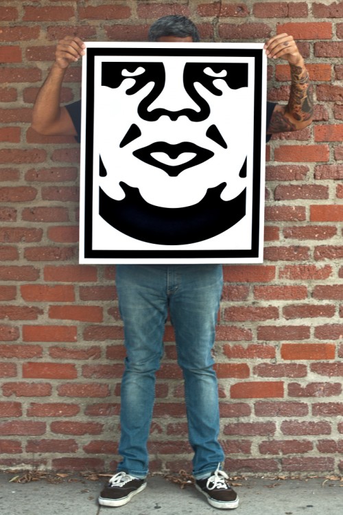 Shepard Fairey "Obey" Andre the Giant Signed 25" x 30" Lithograph on Thick Paper at PristineAuction.com Shepard Fairey "Obey" Andre the Giant Signed 25" x 30" Lithograph on Thick Paper at PristineAuction.com
