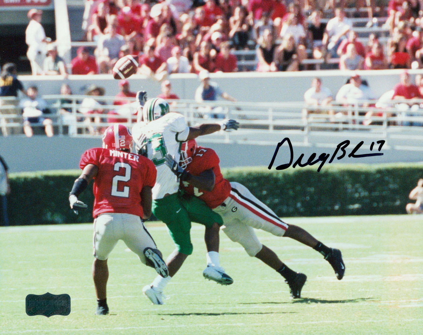 Greg Blue Signed Georgia 8x10 Photo (Radtke COA) at PristineAuction.com Greg Blue Signed Georgia 8x10 Photo (Radtke COA) at PristineAuction.com