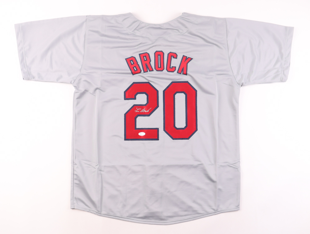 Lou Brock Signed Jersey (JSA) at PristineAuction.com Lou Brock Signed Jersey (JSA) at PristineAuction.com