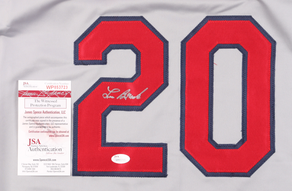 Lou Brock Signed Jersey (JSA) at PristineAuction.com Lou Brock Signed Jersey (JSA) at PristineAuction.com