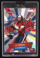 CJ Stroud 2023 Wild Card Alumination Comix Red White and Blue Holo #ACCS RC #3/7 at PristineAuction.com