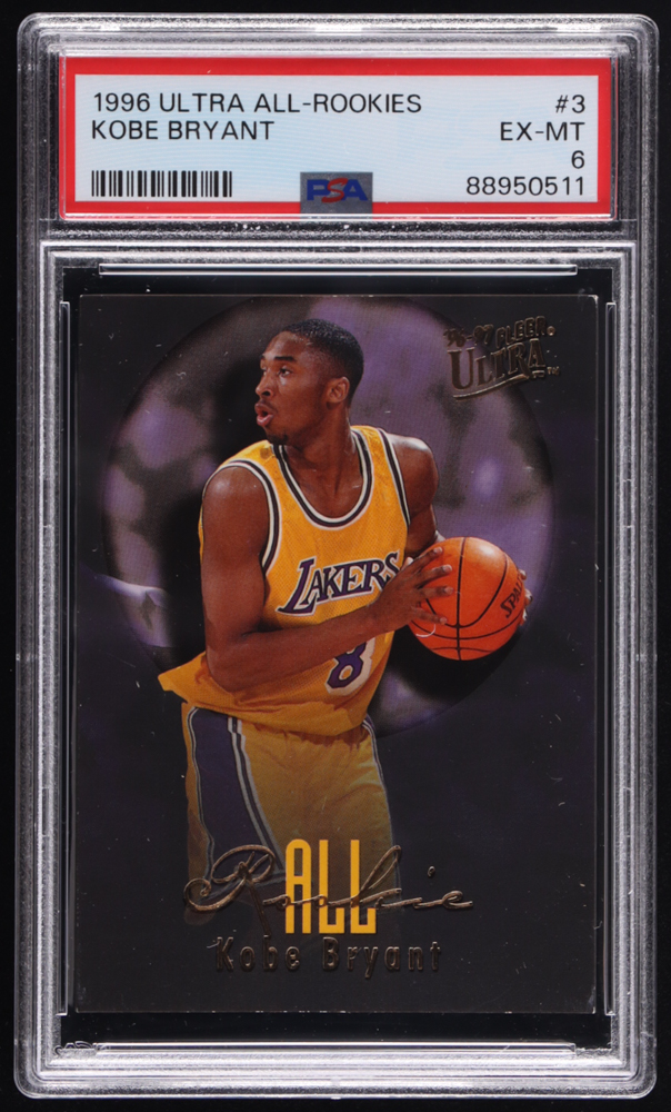 Kobe Bryant 1996-97 Ultra All-Rookies #3 RC (PSA 6) | Pristine Auction